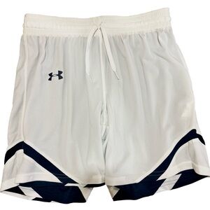 Women’s Under Armour White/Navy Reversible Mesh Shorts